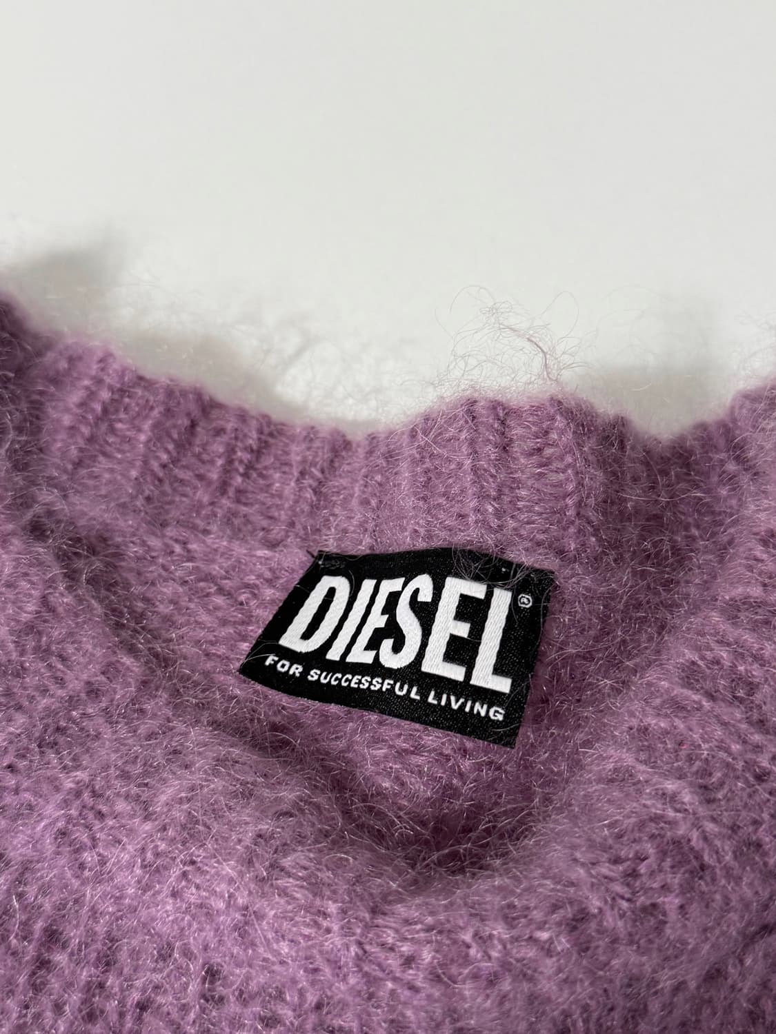 디젤 컬러블록 모헤어 크롭 니트 상품이미지6