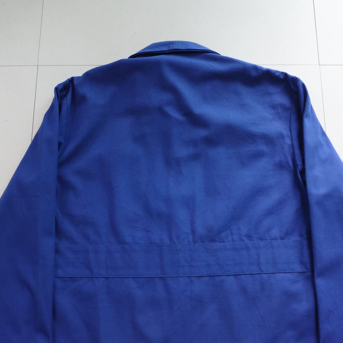 70s 프랑스 생산 프렌치 클럽칼라 워크자켓 블루 100 상품이미지8