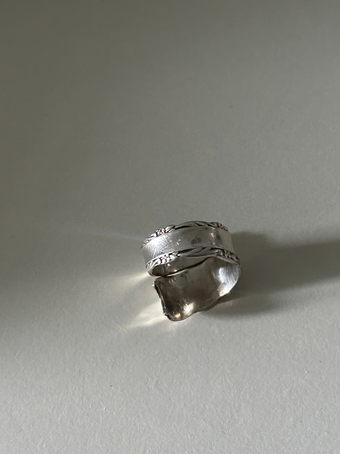 Vintage spoon 925silver ring 상품이미지4