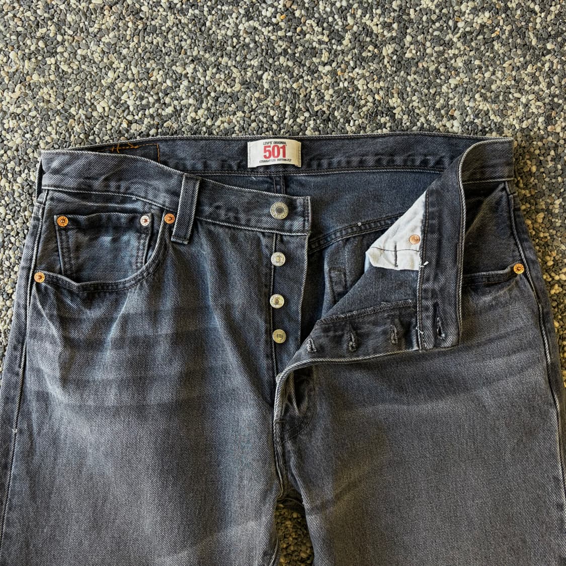 리바이스 501 그레이 데님 팬츠 (36) 상품이미지2