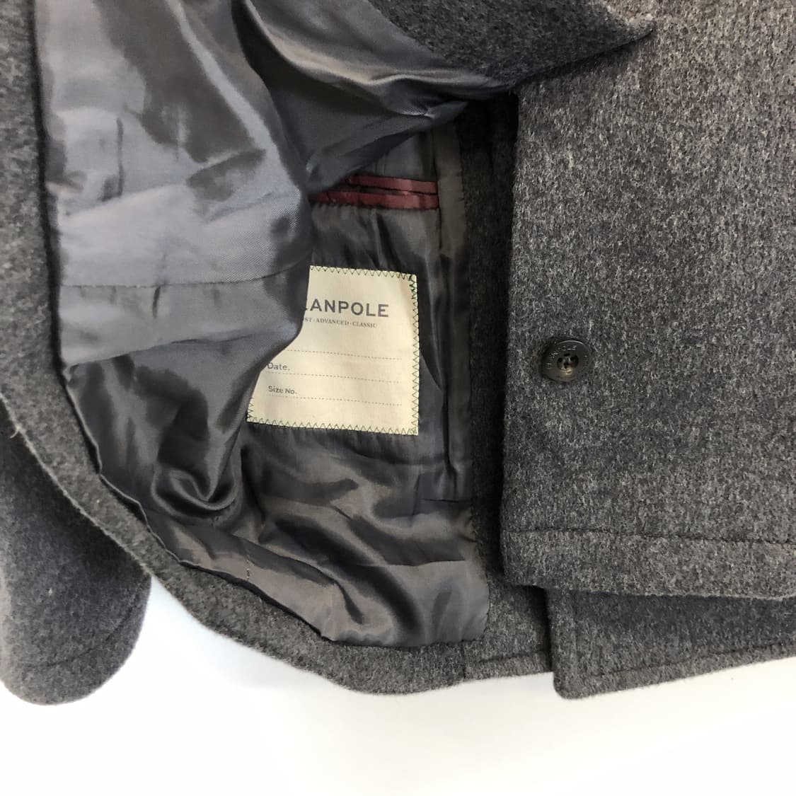 빈폴 울 100% 더블 피코트 95 사이즈  상품이미지5