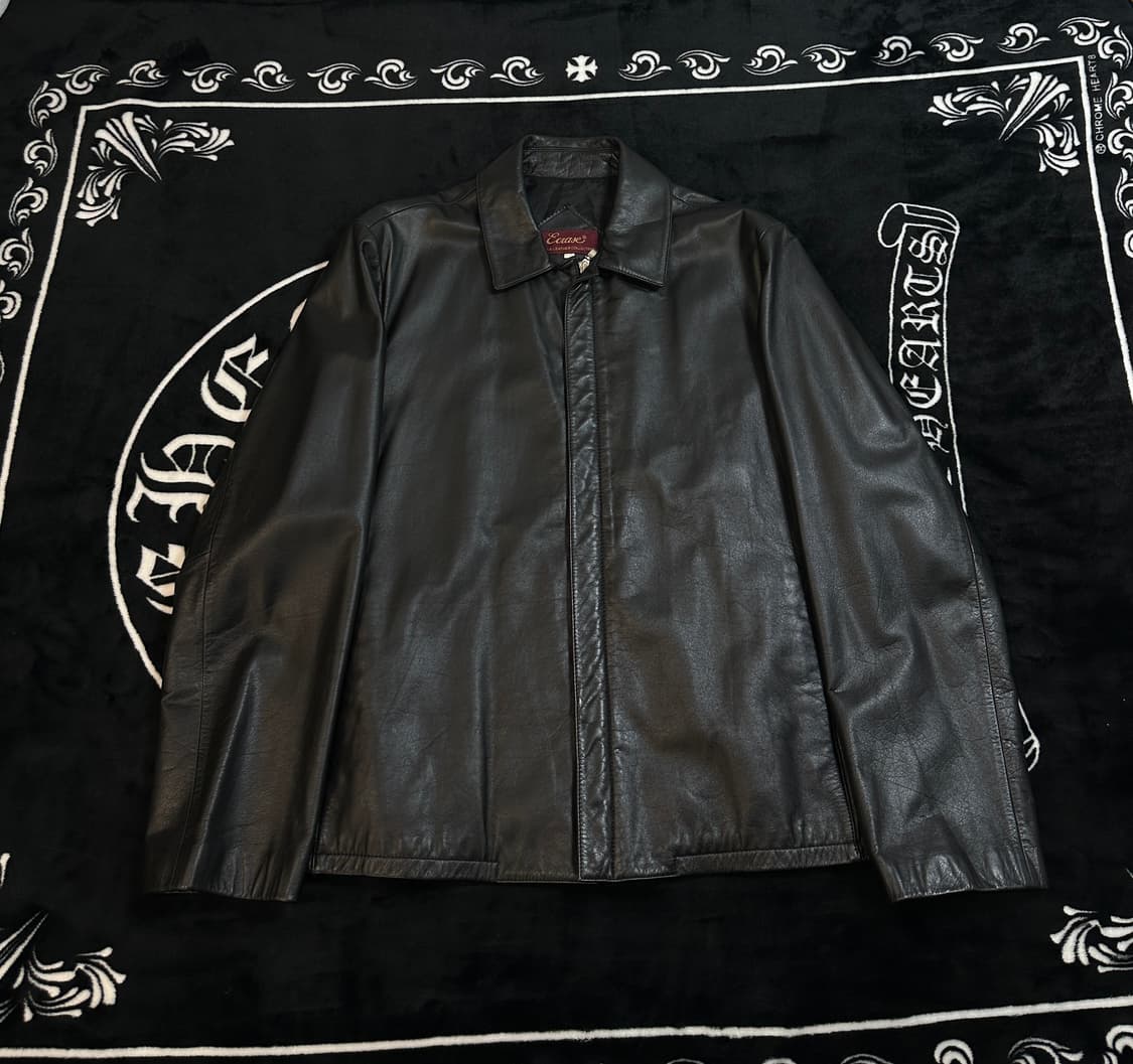 leather 미니멀 빈티지 레더자켓(소가죽)L 상품이미지1