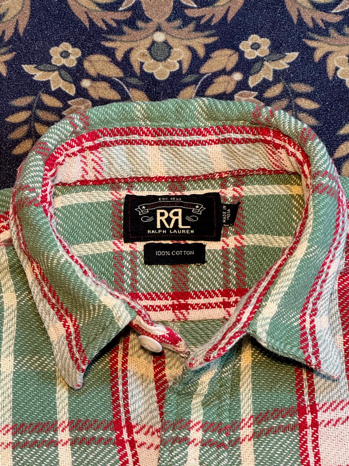 더블알엘 플란넬 텍스쳐 워크셔츠 상품이미지3