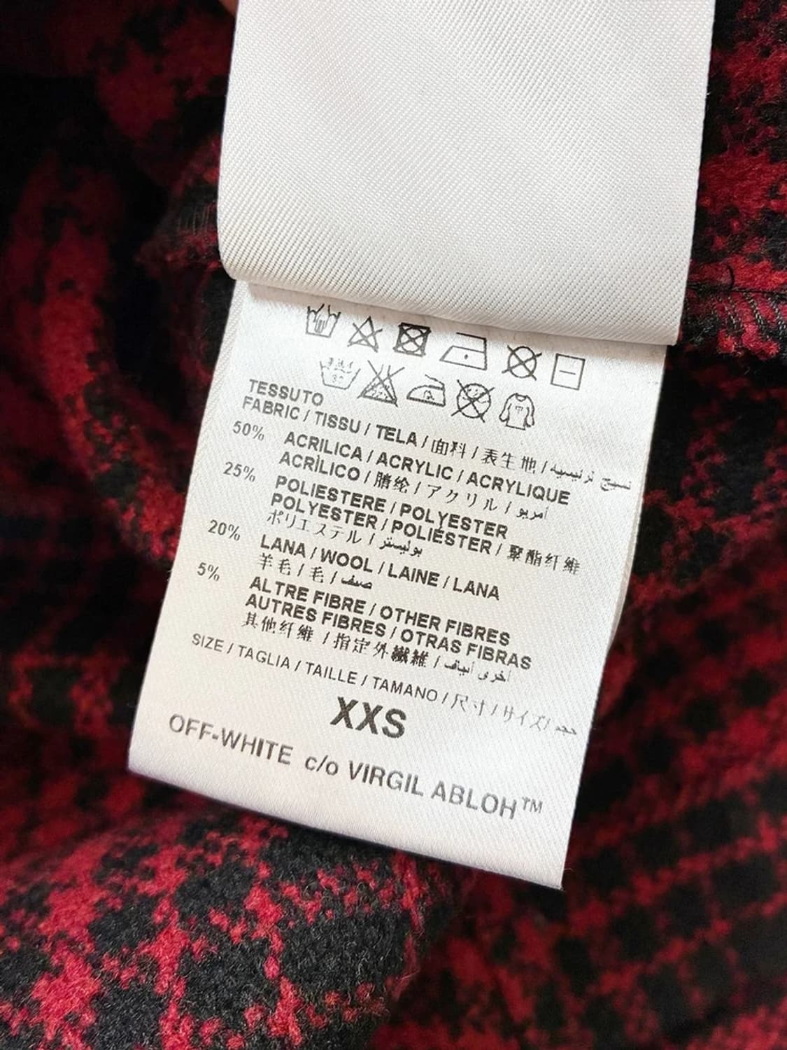 오프화이트 16FW 헤비울 플란넬 셔츠 PN5045 상품이미지9