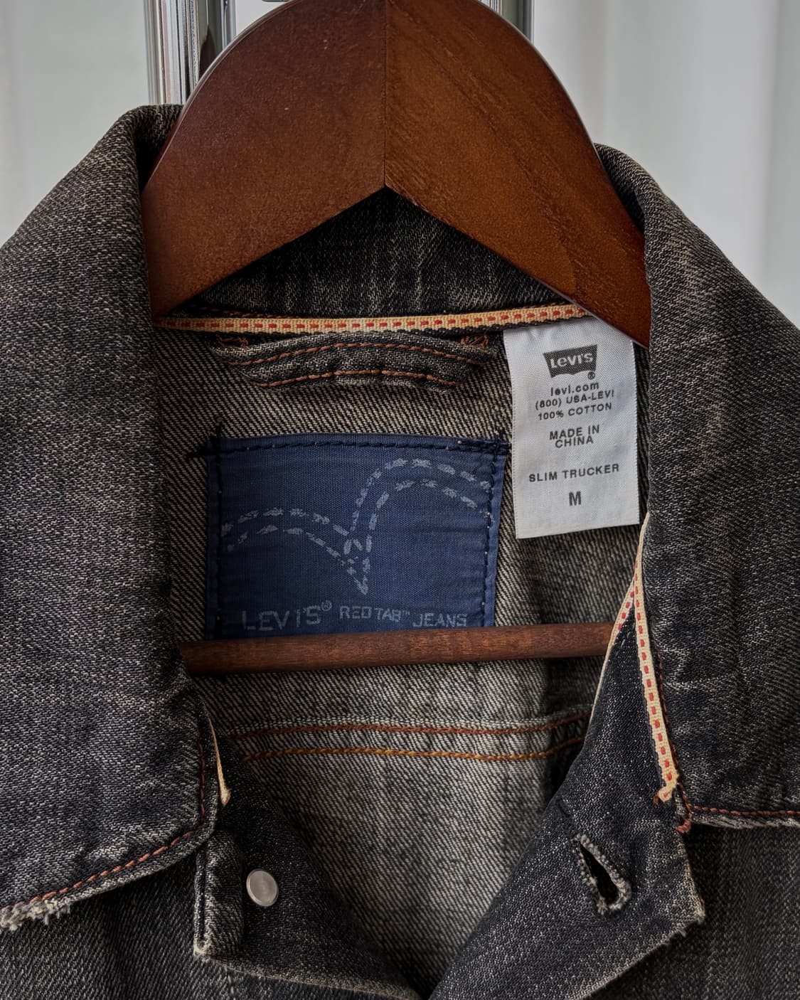 [M]리바이스 Levi's 00s 흑청 트러커 자켓 상품이미지9