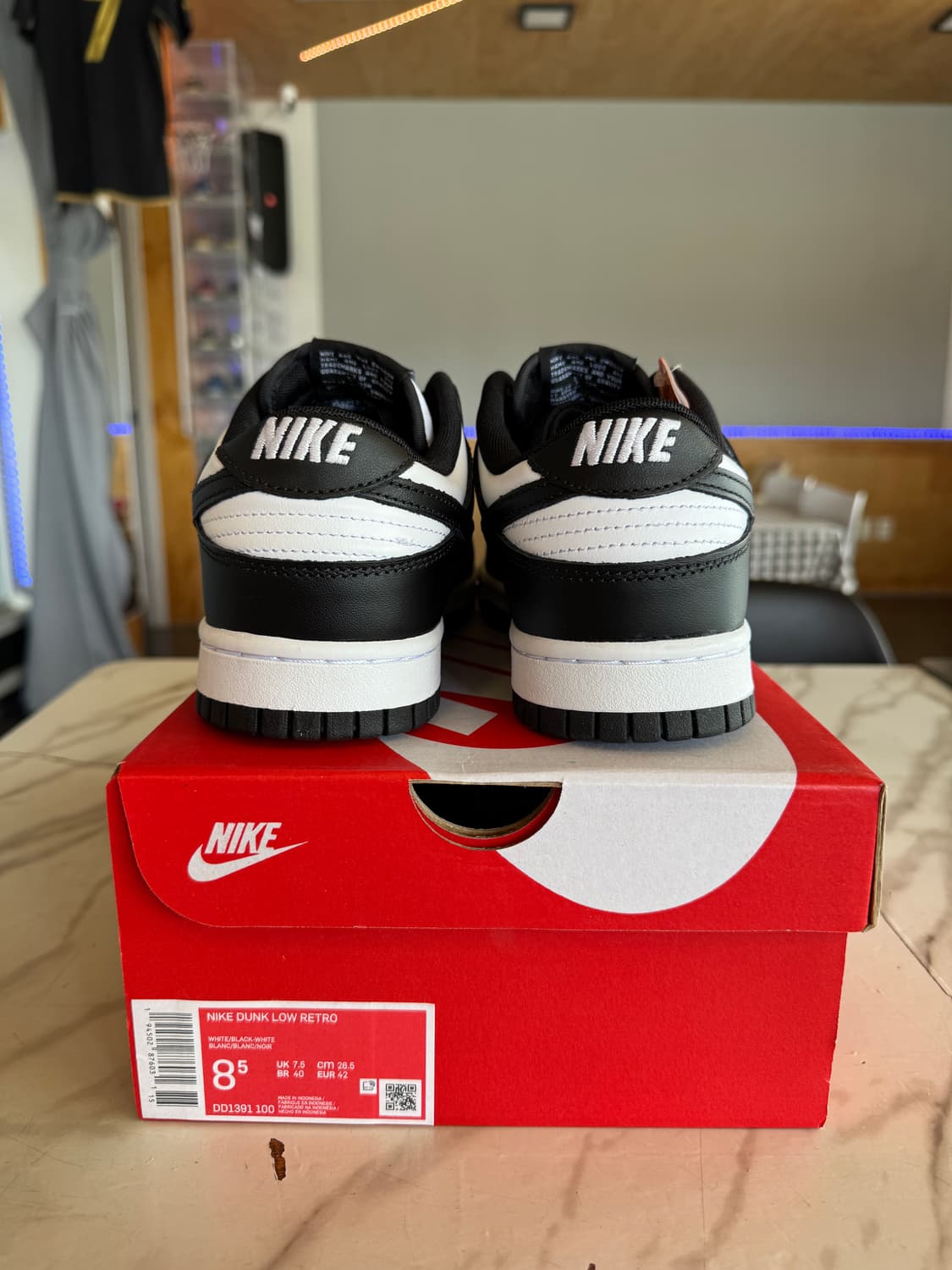 나이키 덩크 로우 레트로 블랙(범고래) 265 팝니다 상품이미지5