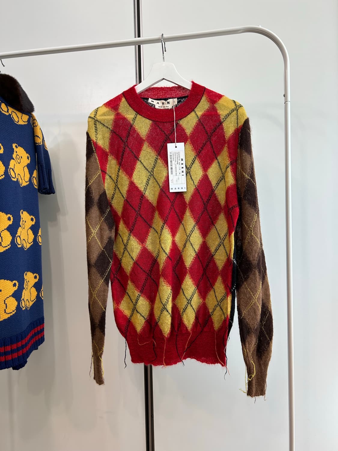 마르니 프레이드 아가일 니트 풀오버 상품이미지2