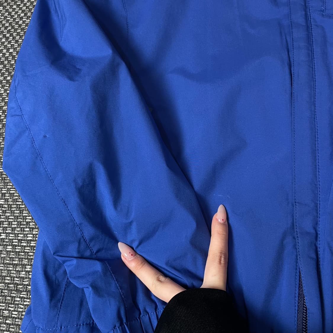 노스페이스 블루 나일론 바람막이 자켓 95 상품이미지5