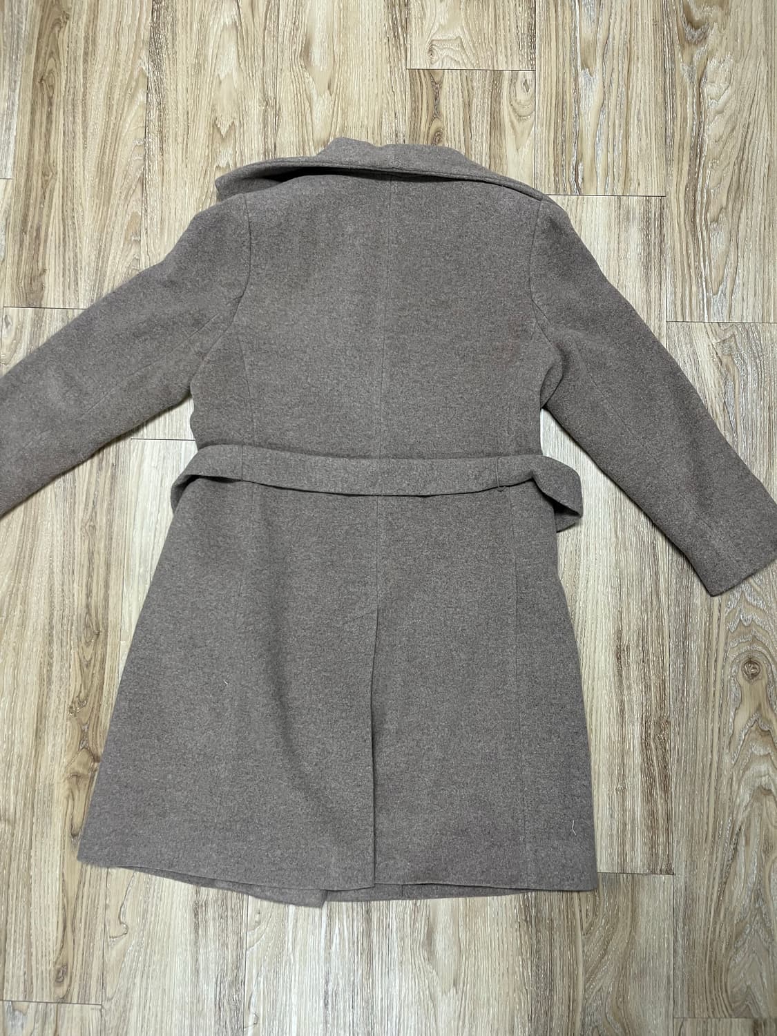 캘빈클라인 숄카라 벨티드 울 코트 상품이미지5