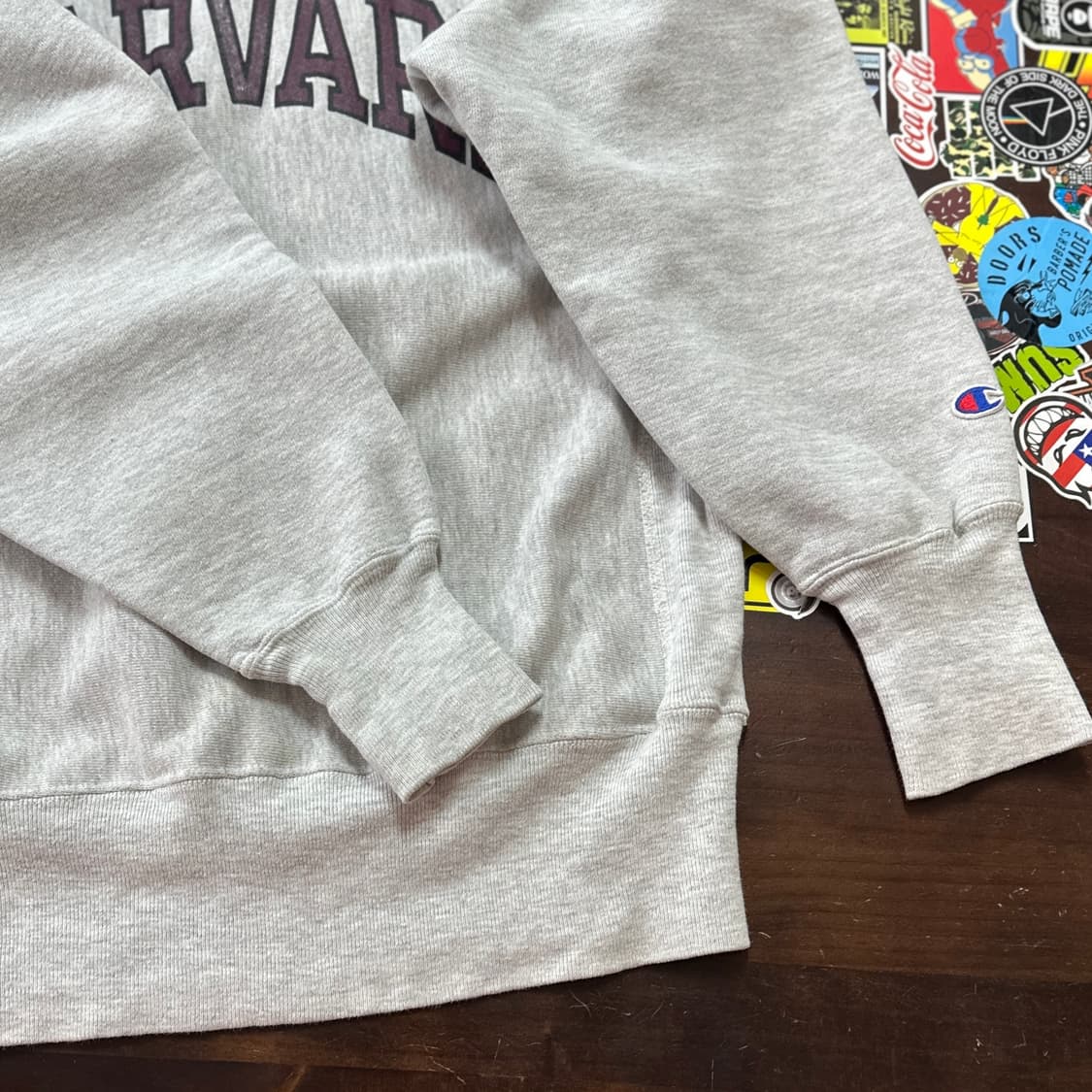 90s USA 챔피온 리버스위브 하버드 스웻셔츠 S 상품이미지4