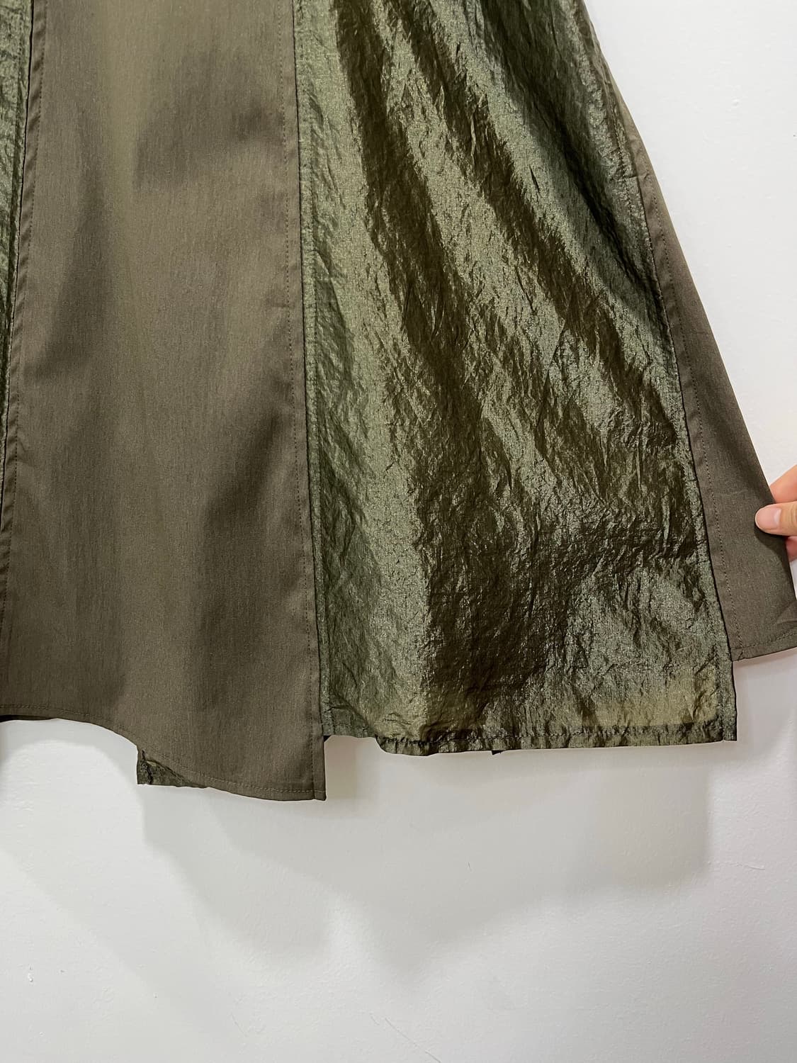 일본 빈티지 패치워크 언발 레이어드 롱 스커트 상품이미지9