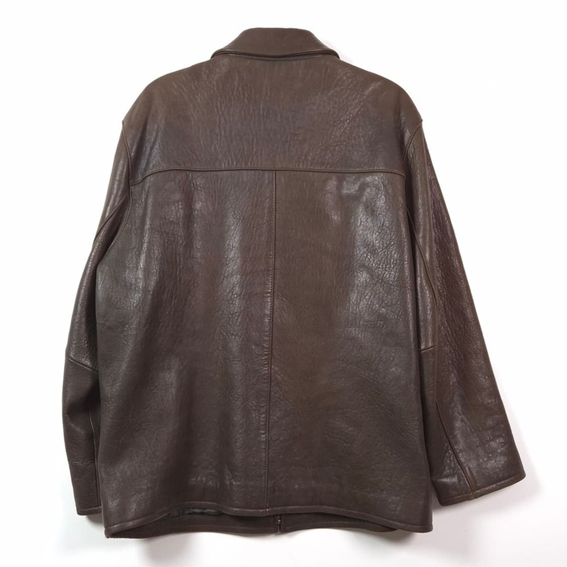 마에스트로 빈티지 다크브라운 리얼 램스킨 자켓 L 상품이미지2