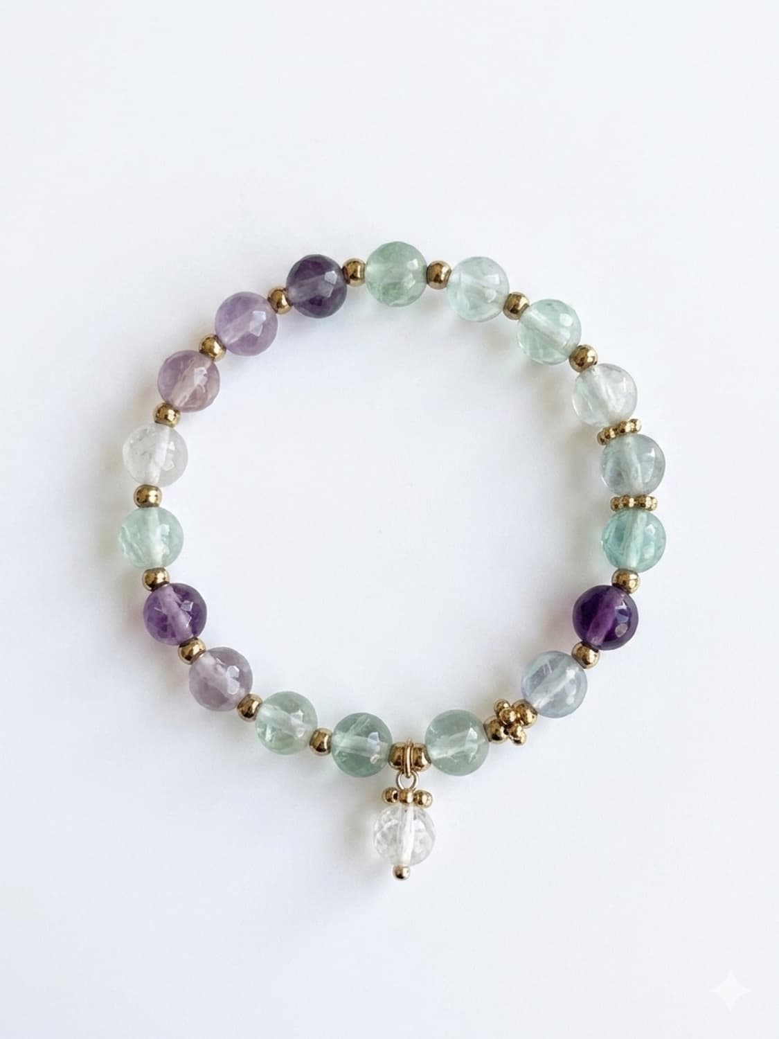 (맞춤) 천연석 플로나이트 백수정 펜던트 원석팔찌 상품이미지1