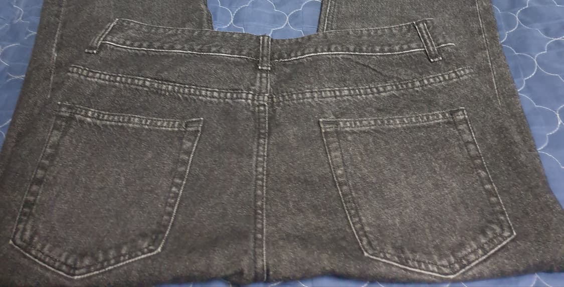 페이탈리즘 스트레이트 워싱 데님진 흑청 (34) 상품이미지4