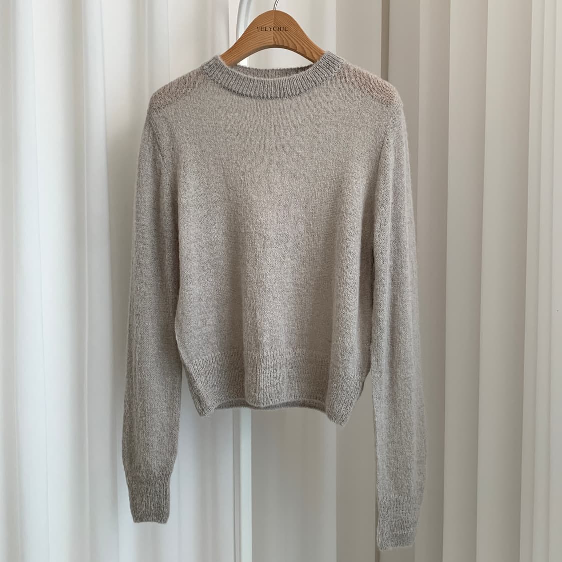 빈티지 LONDON LACE 모헤어 스타일 얇은 라운드 니트 상품이미지2