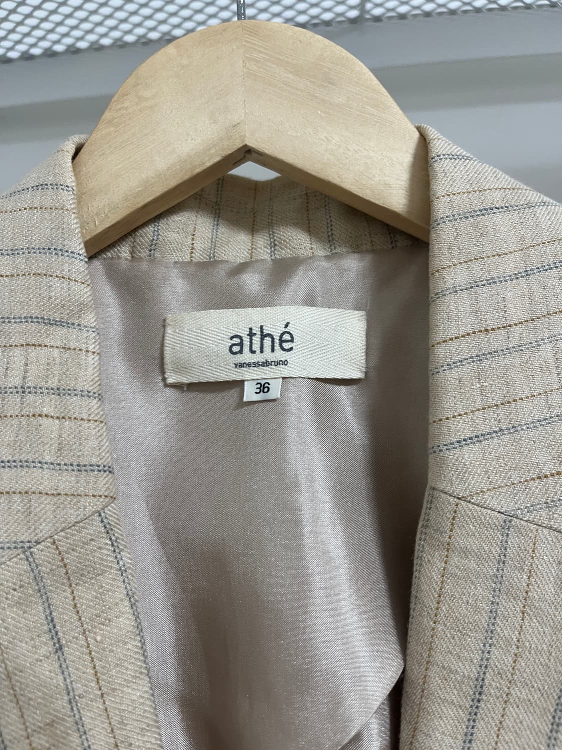 athe 스트라이프 린넨 자켓  상품이미지5