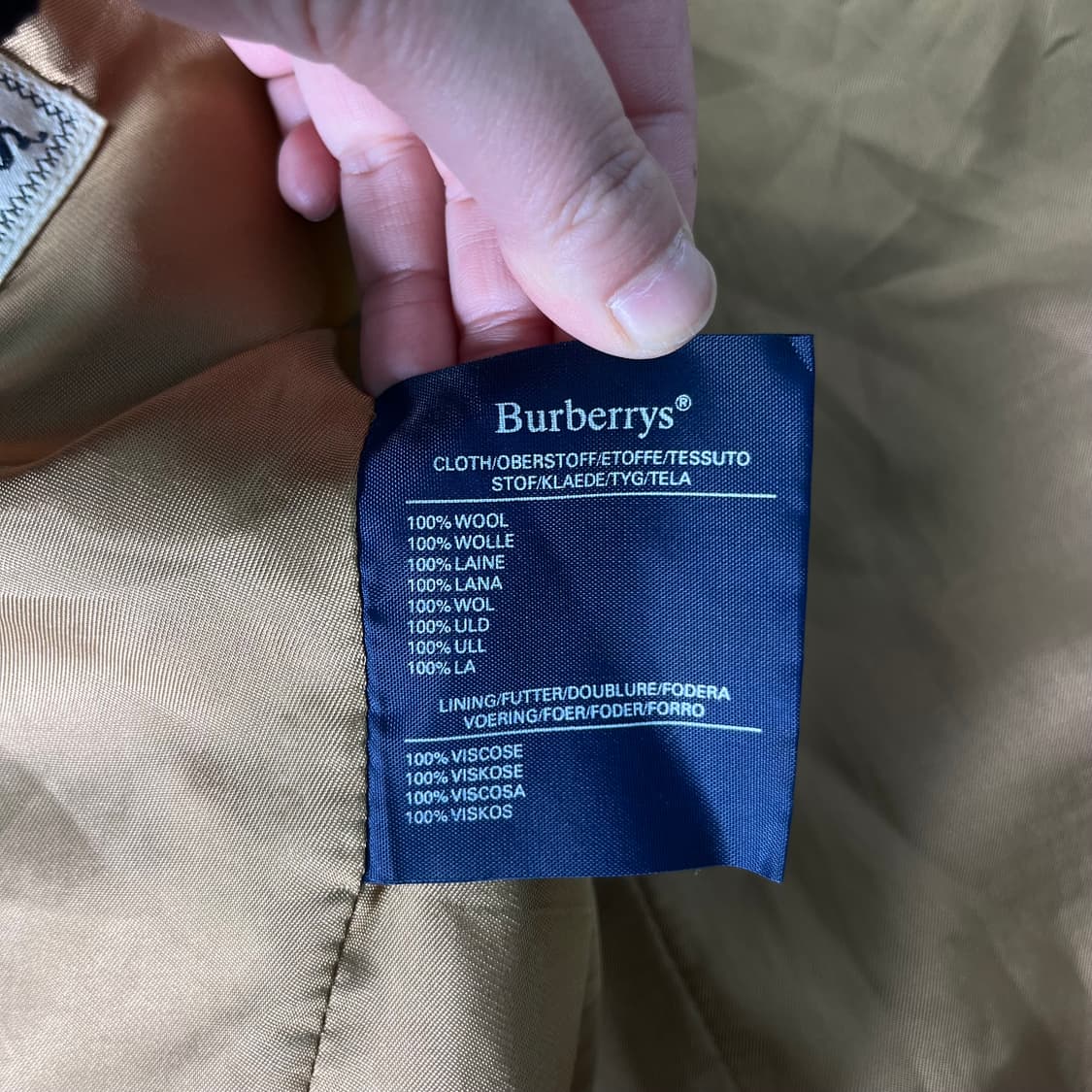 100 버버리 90s 울 블레이저 자켓 상품이미지8