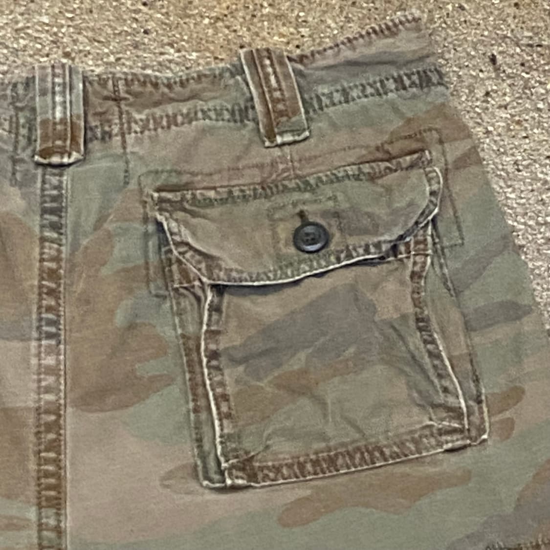00s USA 빈티지 홀리스터 카모 카고반바지 버뮤다팬츠 상품이미지6