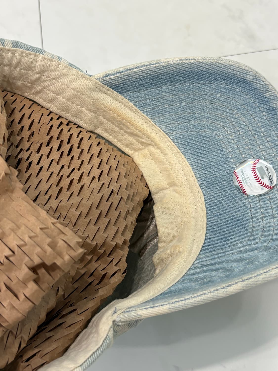 mlb monogram denim ball cap 상품이미지3