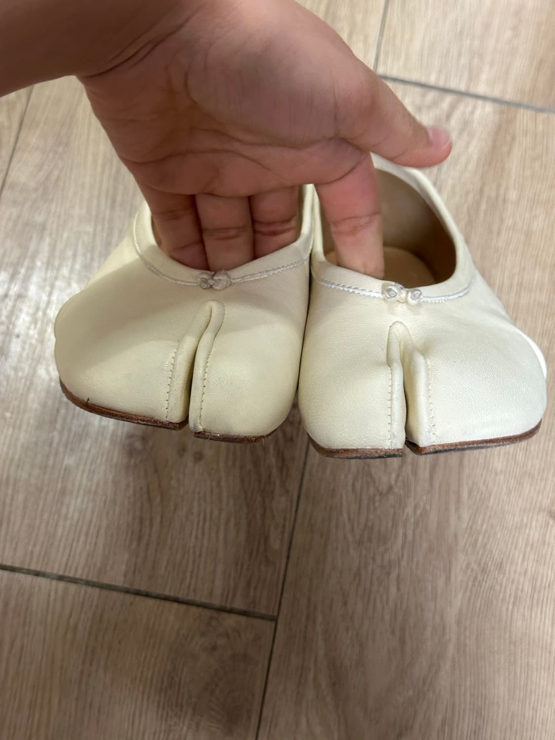 메종 마르지엘라 타비 플랫 슈즈 아이보리 38 상품이미지5