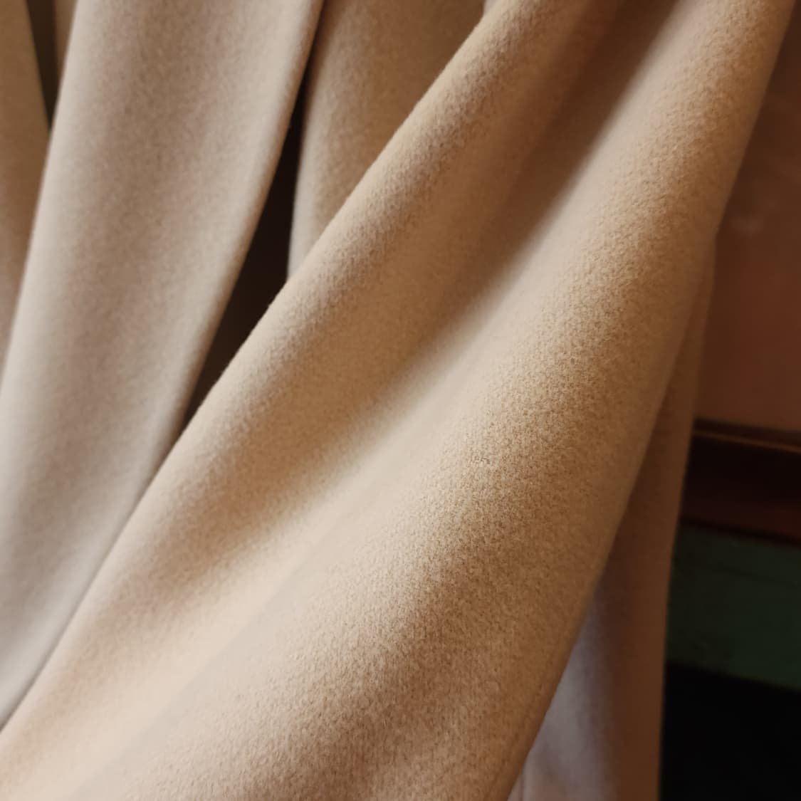 90s 조르지오 아르마니 울코트 피크드 라펠 버진울 더블코트 크림색 52 상품이미지8