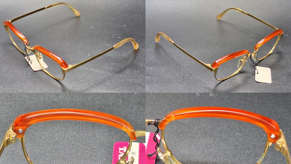 80s 일본제 빈티지 데드스톡 미사용/48mm 하금테 안경테 0229 상품이미지8