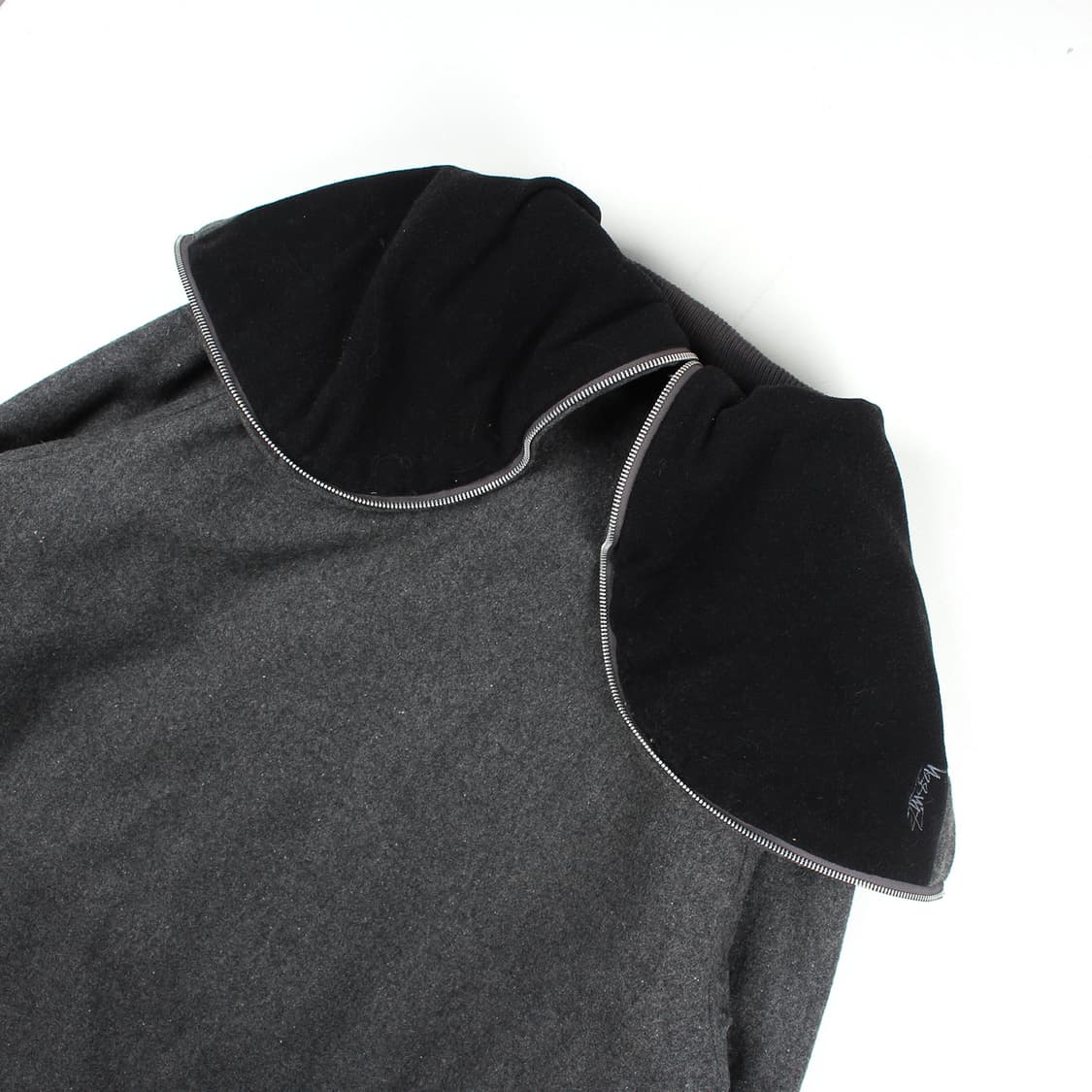 STUSSY AUTHENTIC GEAR Wool Hooded coat 상품이미지6