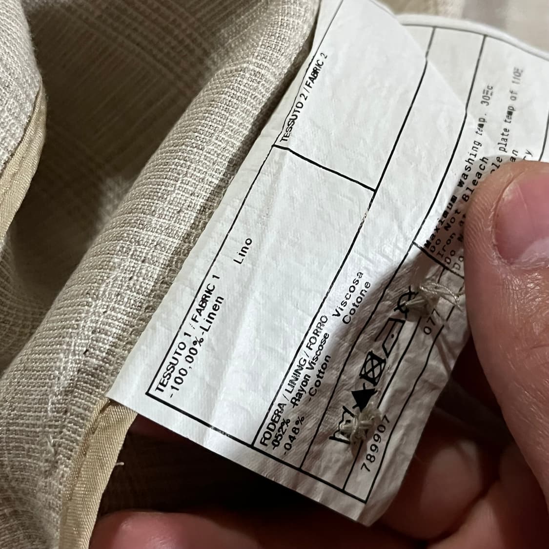 [110] 알마니 꼴레지오니 글렌 린넨자켓 상품이미지8