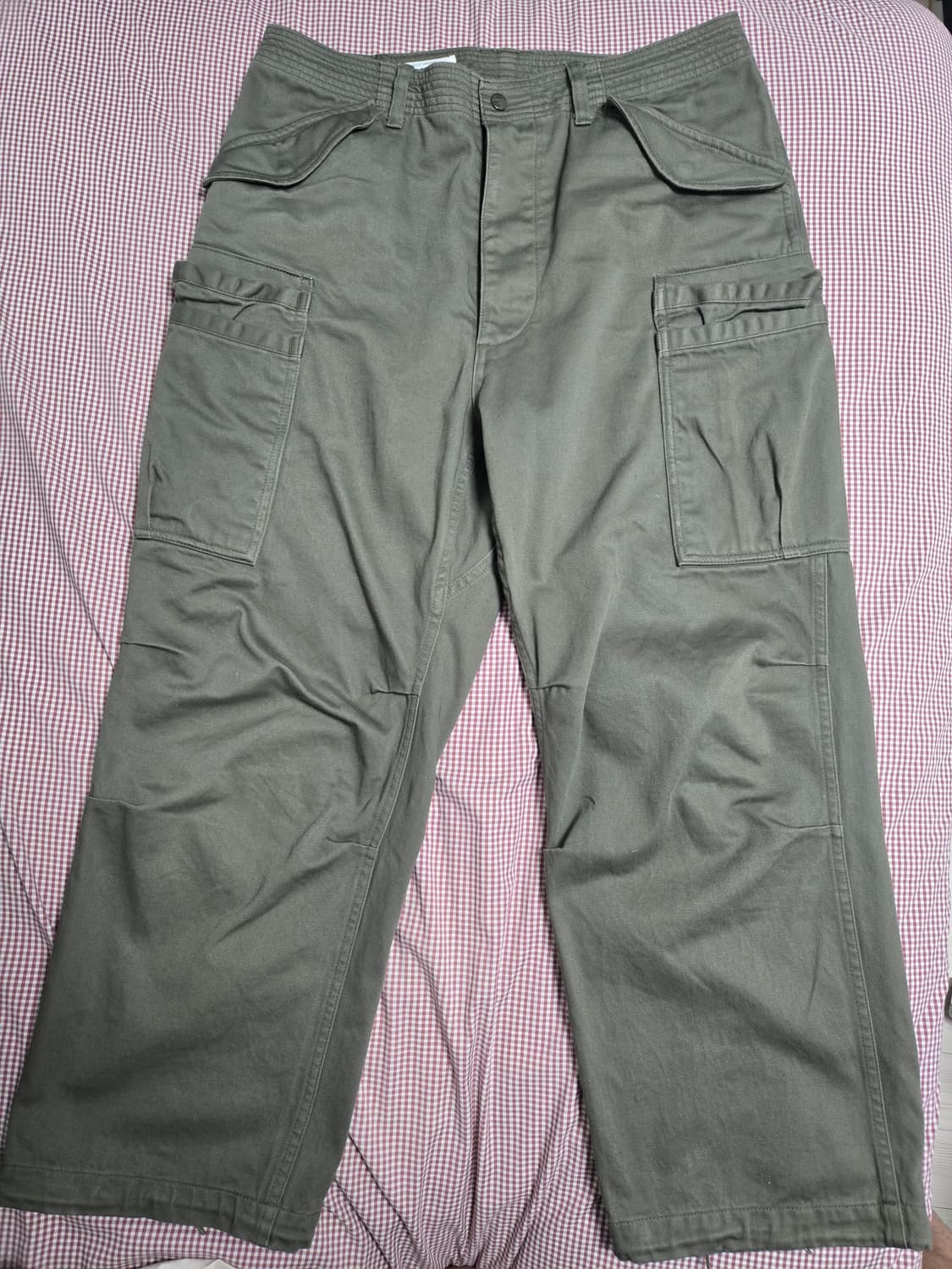 사사프라스 M.Satin Olive Overgrown 밀리터리 팬츠 상품이미지1