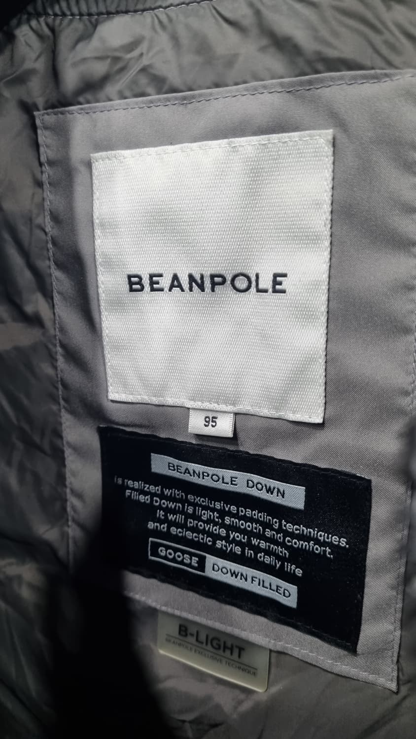 bean pole) 빈폴 거위털 그레이색 패딩조끼 95 상태9/10 상품이미지4