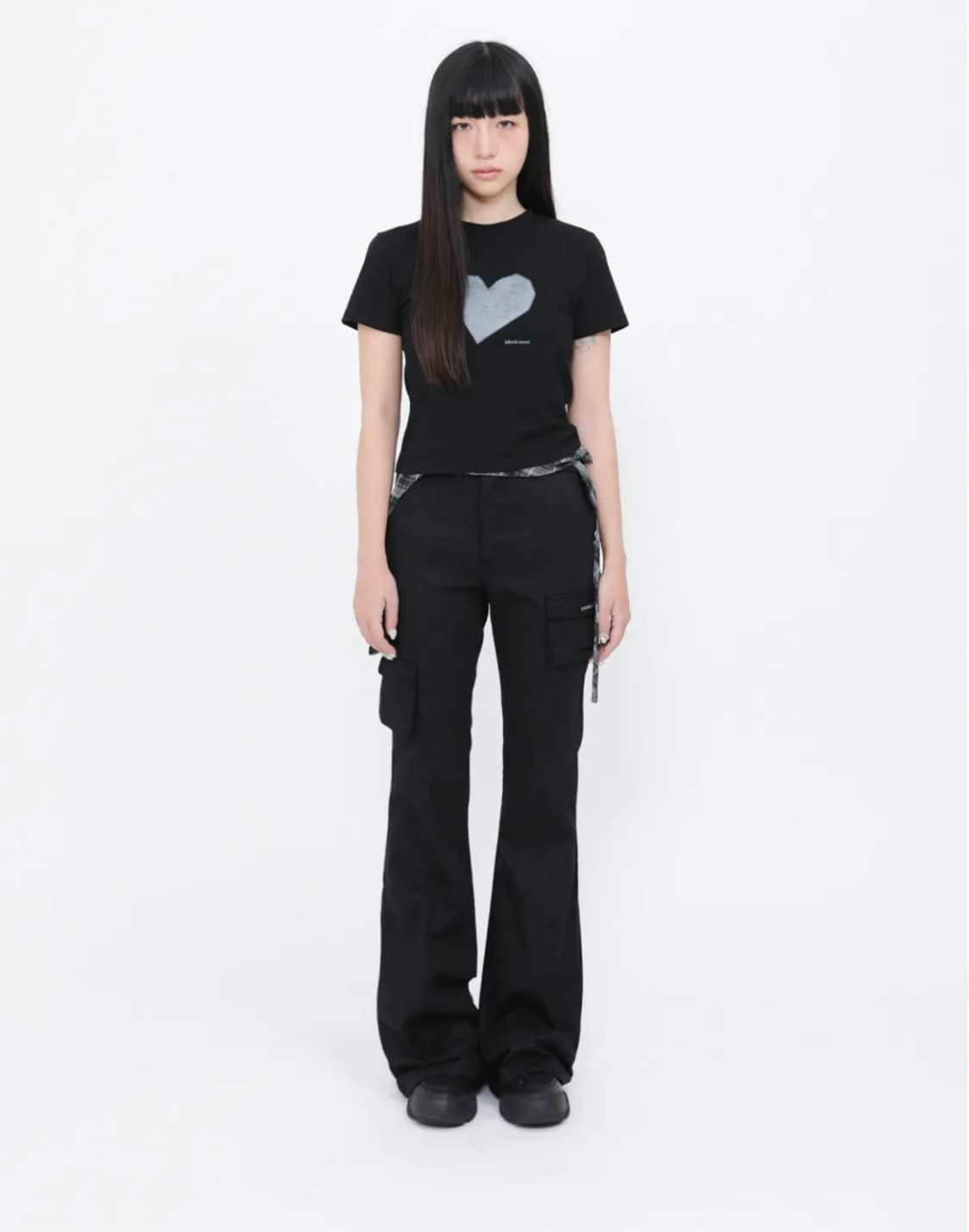 미세키서울 라인포켓 카고팬츠 블랙 상품이미지2