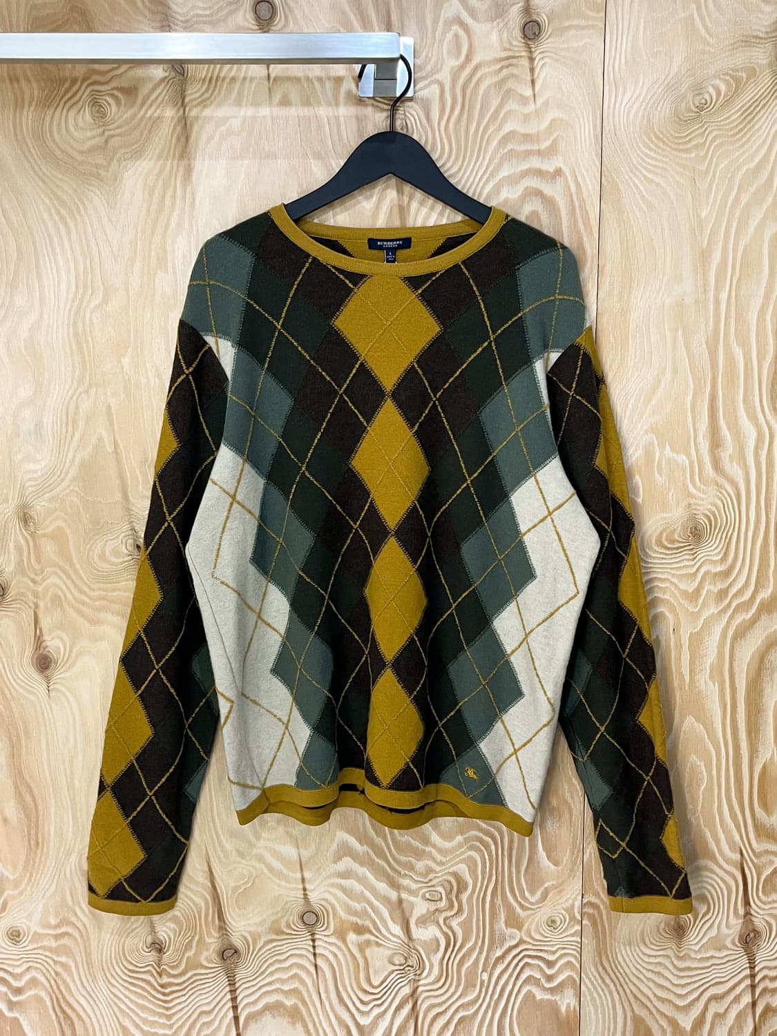 버버리 아가일 울 스웨터 상품이미지2