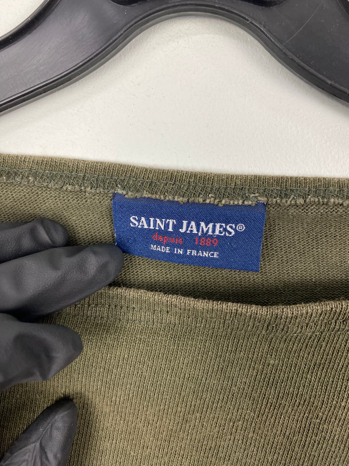 세인트제임스 보트넥 카키 롱슬리브 긴팔티 L 상품이미지4