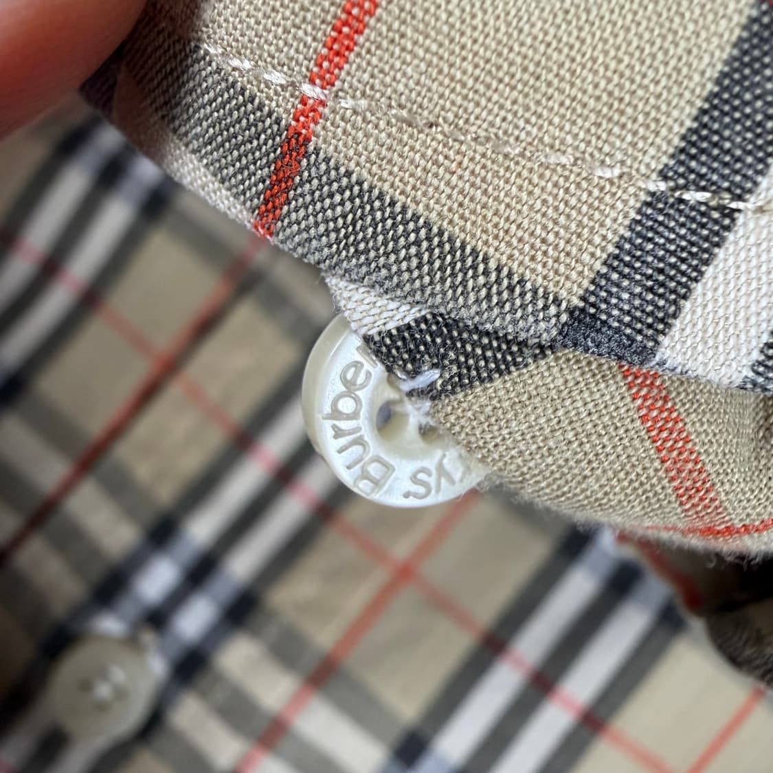 90s Burberrys 버버리 노바체크 반팔 셔츠 상품이미지6