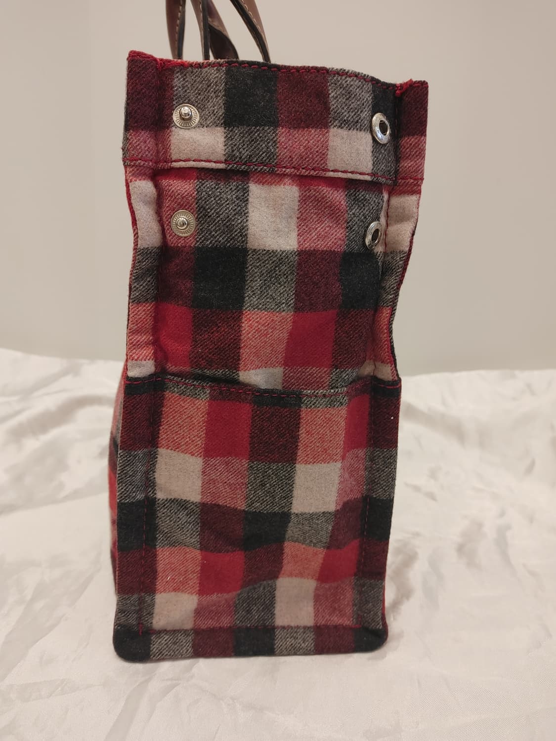 브룩스브라더스 X 톰브라운 체크 울 토트백 상품이미지2