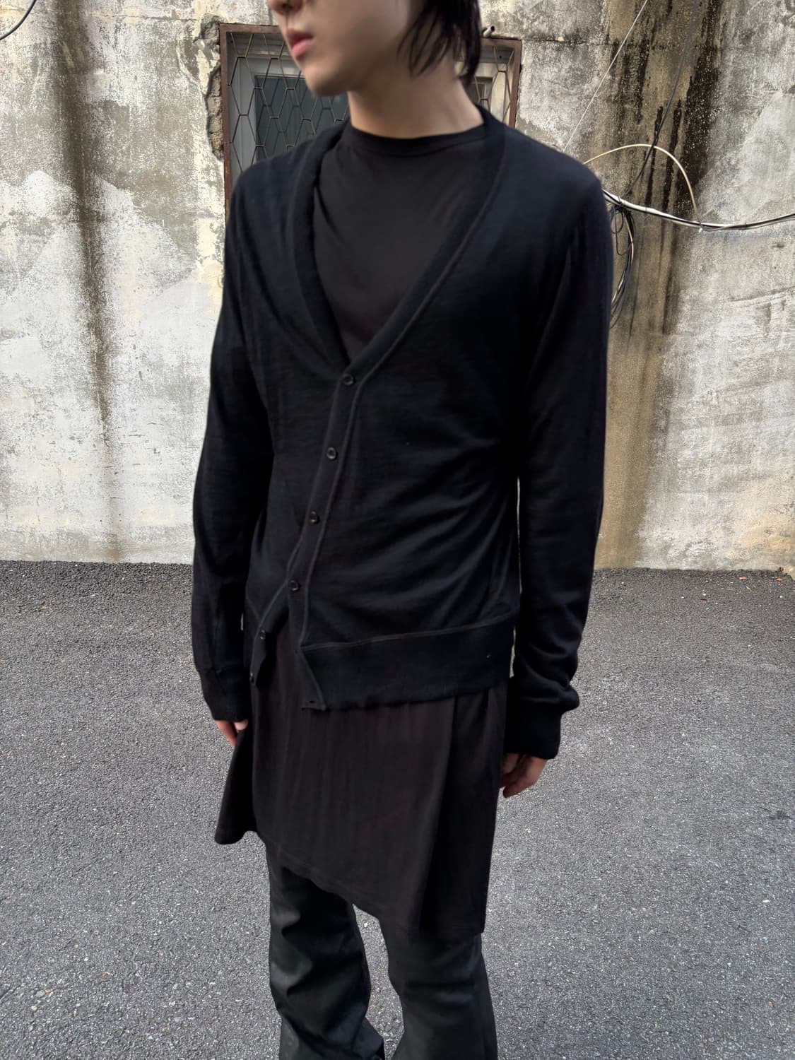 닐바렛 사선 버튼 가디건 상품이미지3