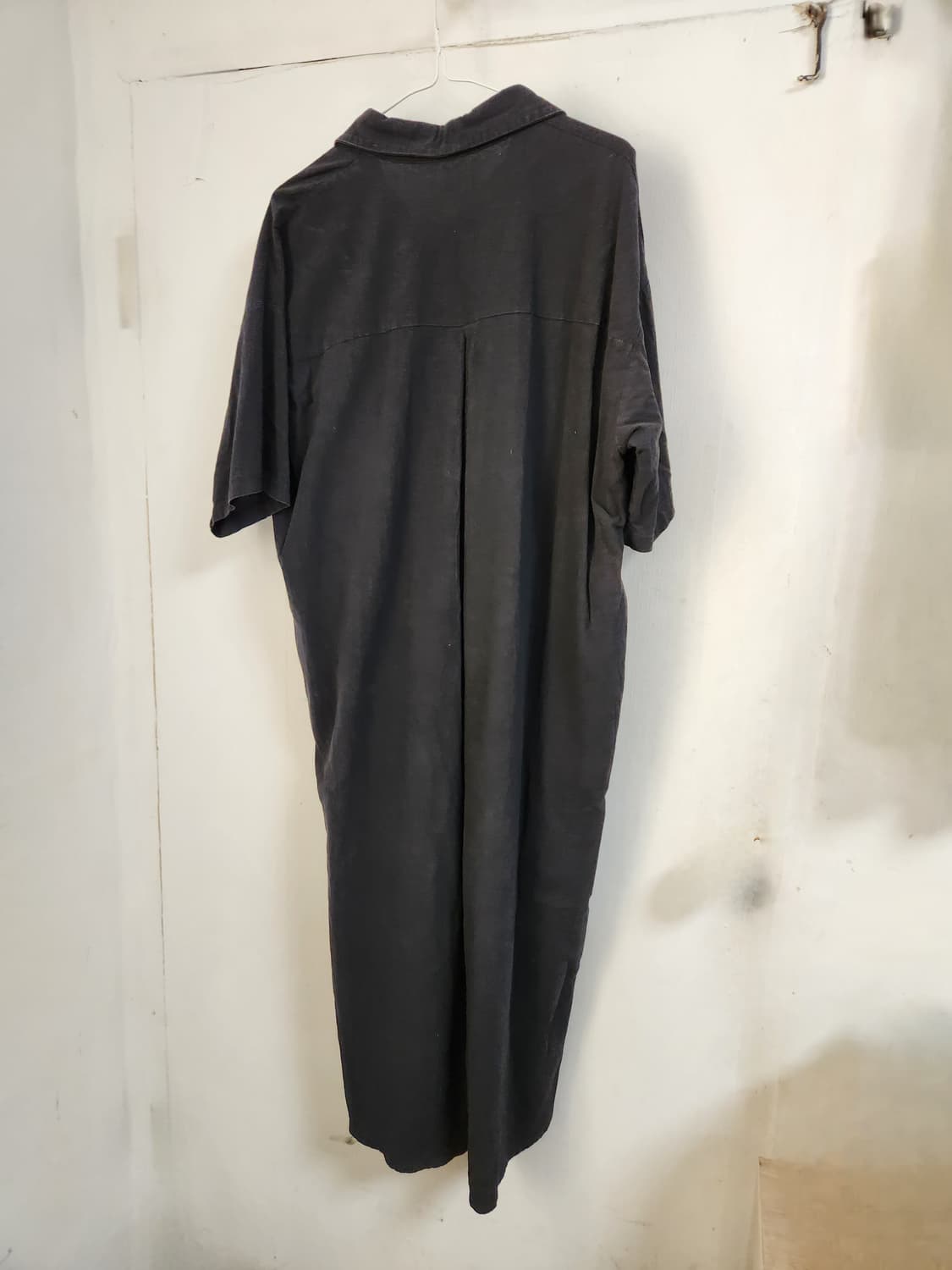 빅사이즈 ARA 검정색 셔츠형 롱 원피스99 상품이미지3