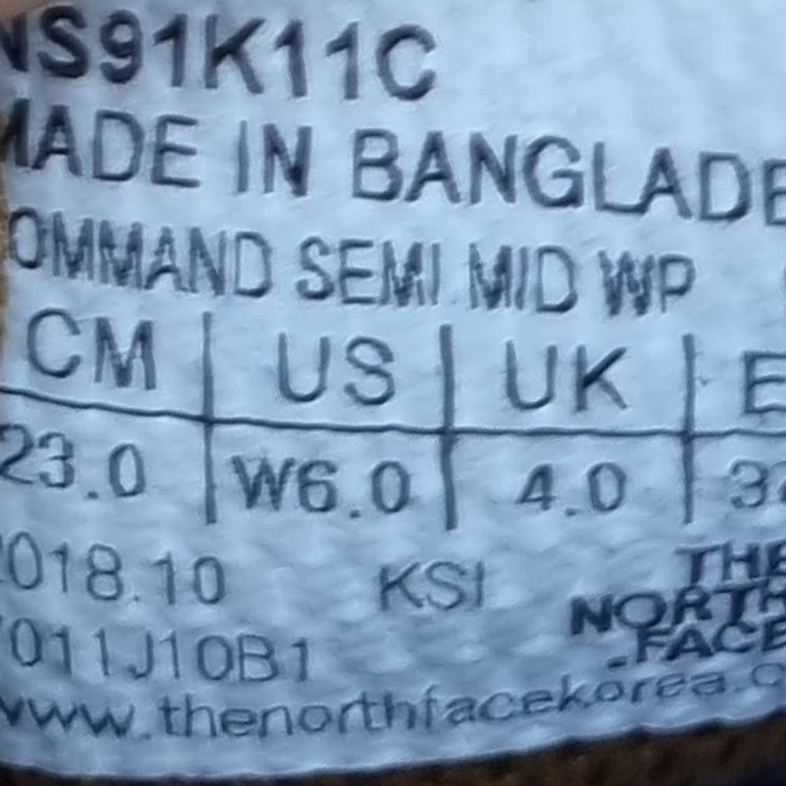 노스페이스 커맨드 워터프루프 트레킹화 230 상품이미지6