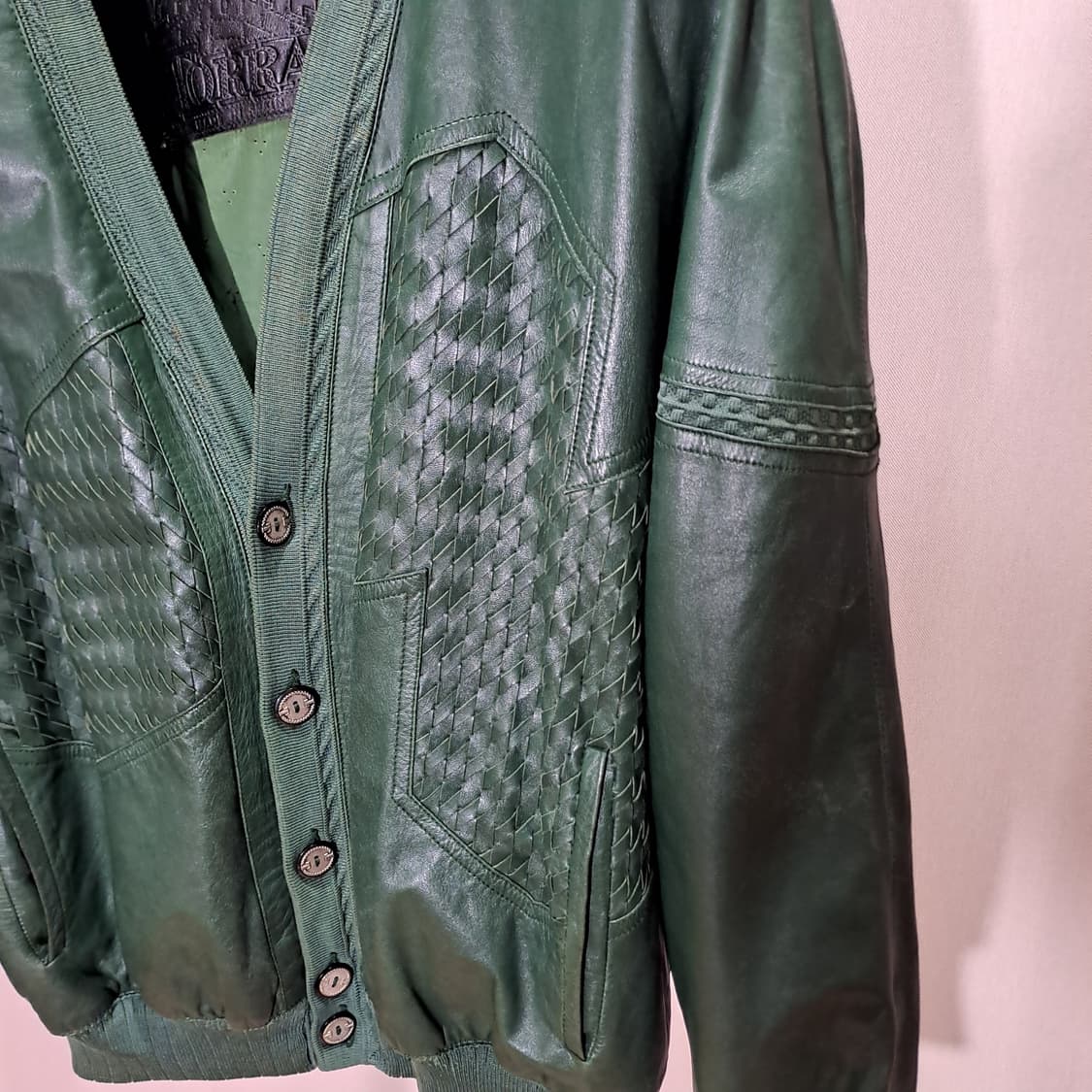 (택포) torras 토라스 인트레치아토 가죽 가디건 100 B609 상품이미지3