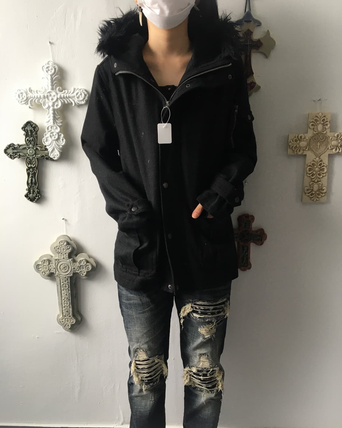 Vondutch fake fur hood coat 상품이미지7