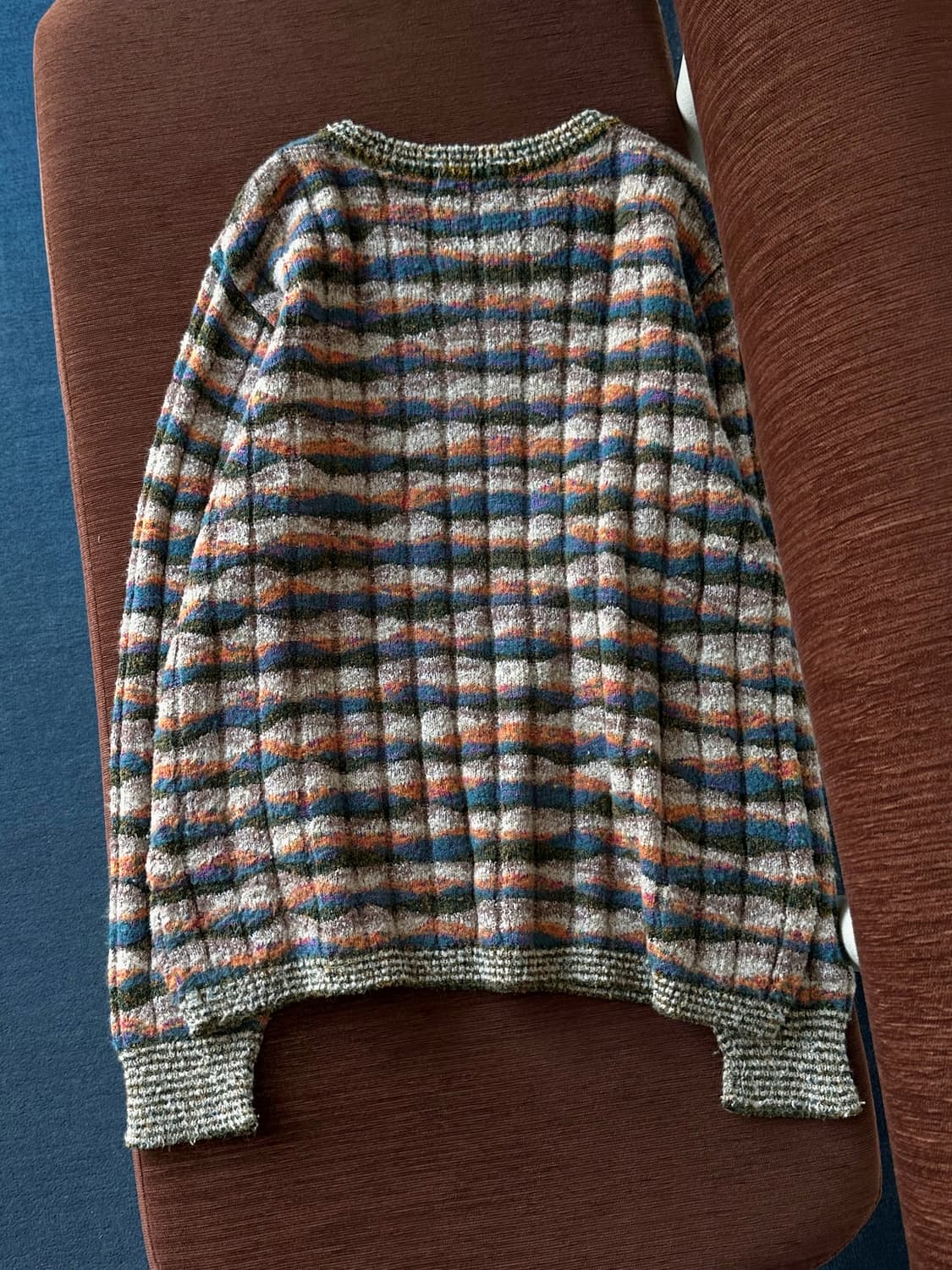 Boucle design multi pattern cloudy knit 상품이미지4