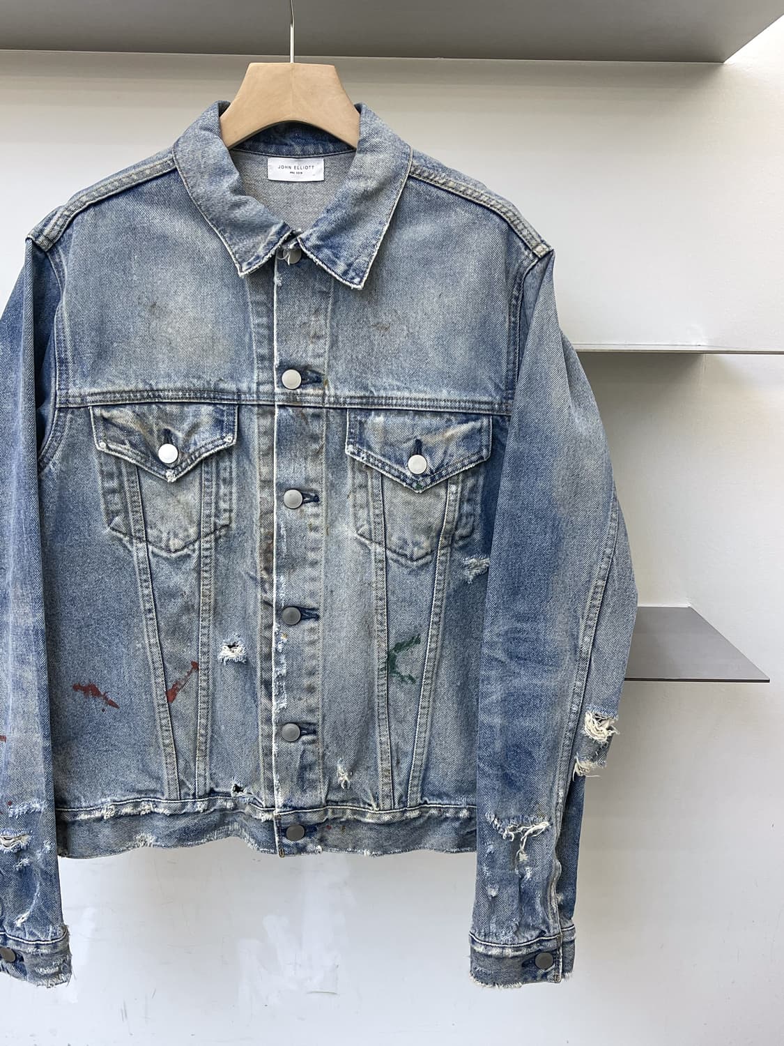 존 엘리엇 19s/s 디스트레스드 페인티드 자켓 상품이미지3