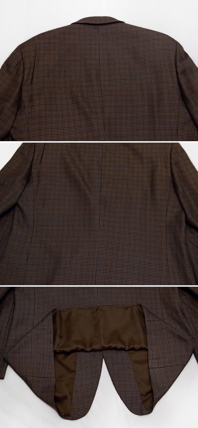 로가디스 골든텍스 울실크 체크 블레이저 자켓 (100) 상품이미지5