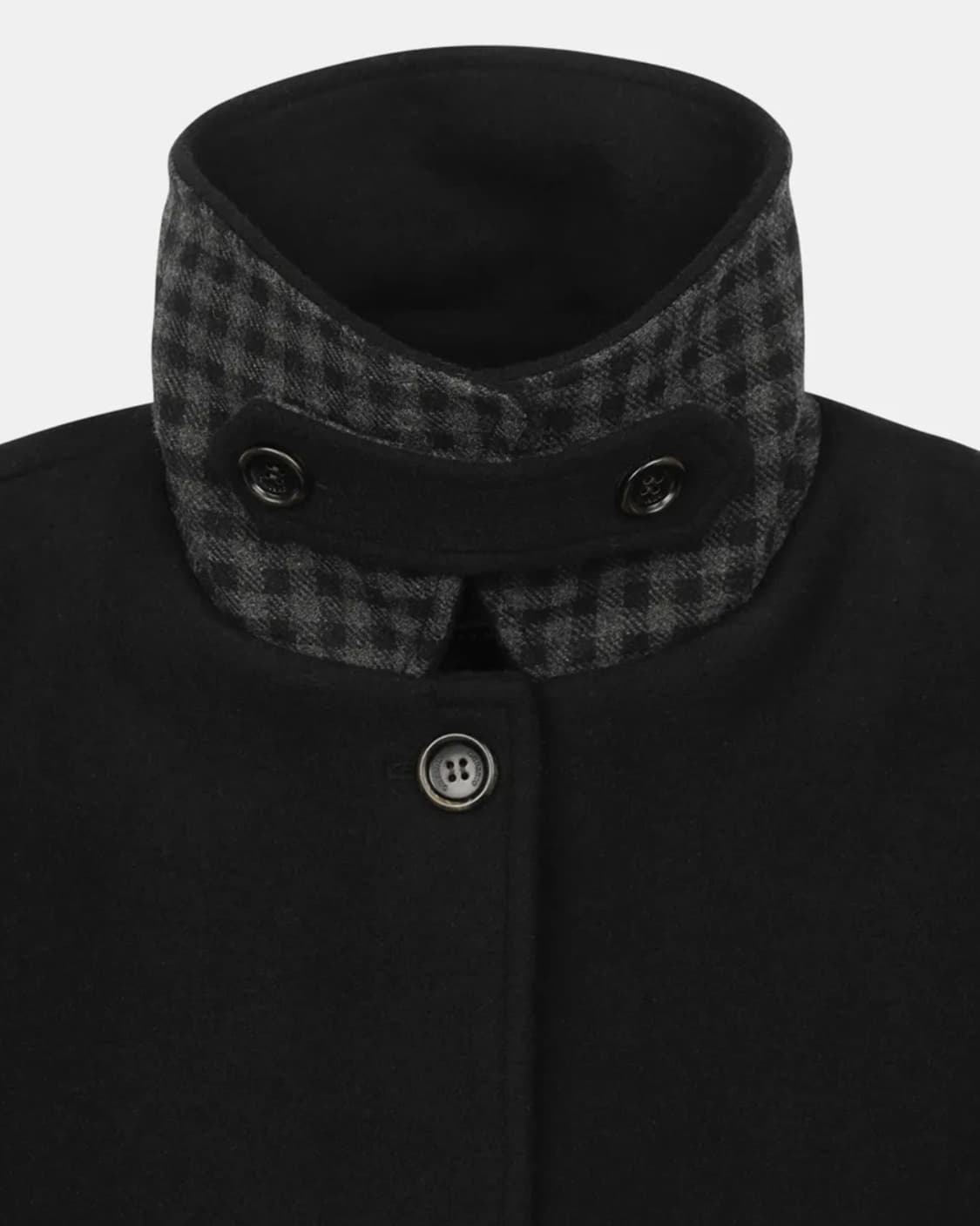 오헤시오 체크 울 롱 코트 상품이미지6