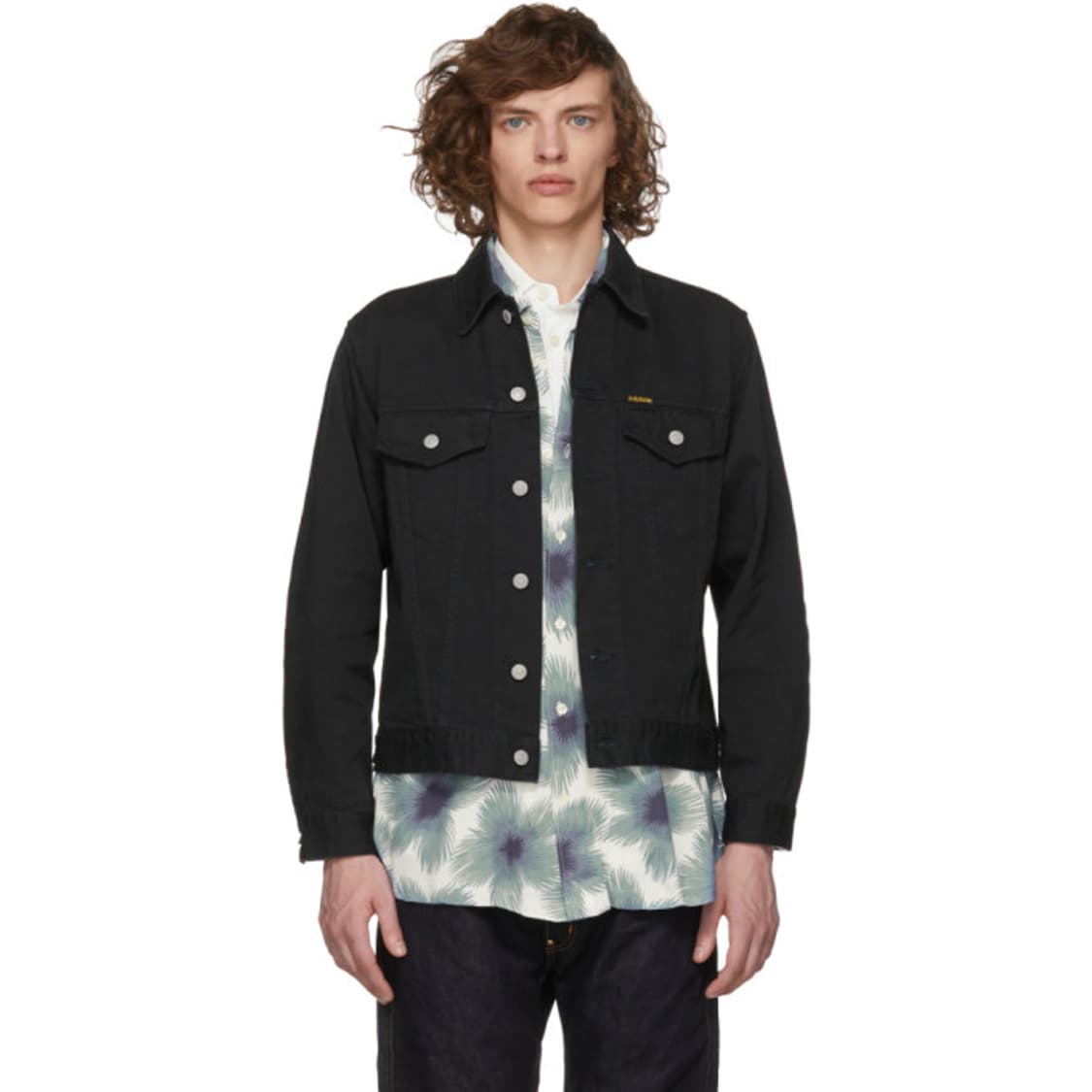 와코마리아 블랙 데님 자켓 상품이미지1