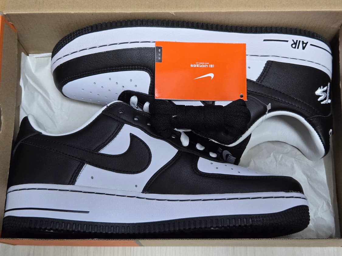 [판매](260)나이키 x 테러 스쿼드 에어포스 1 로우 QS 블랙아웃 상품이미지6