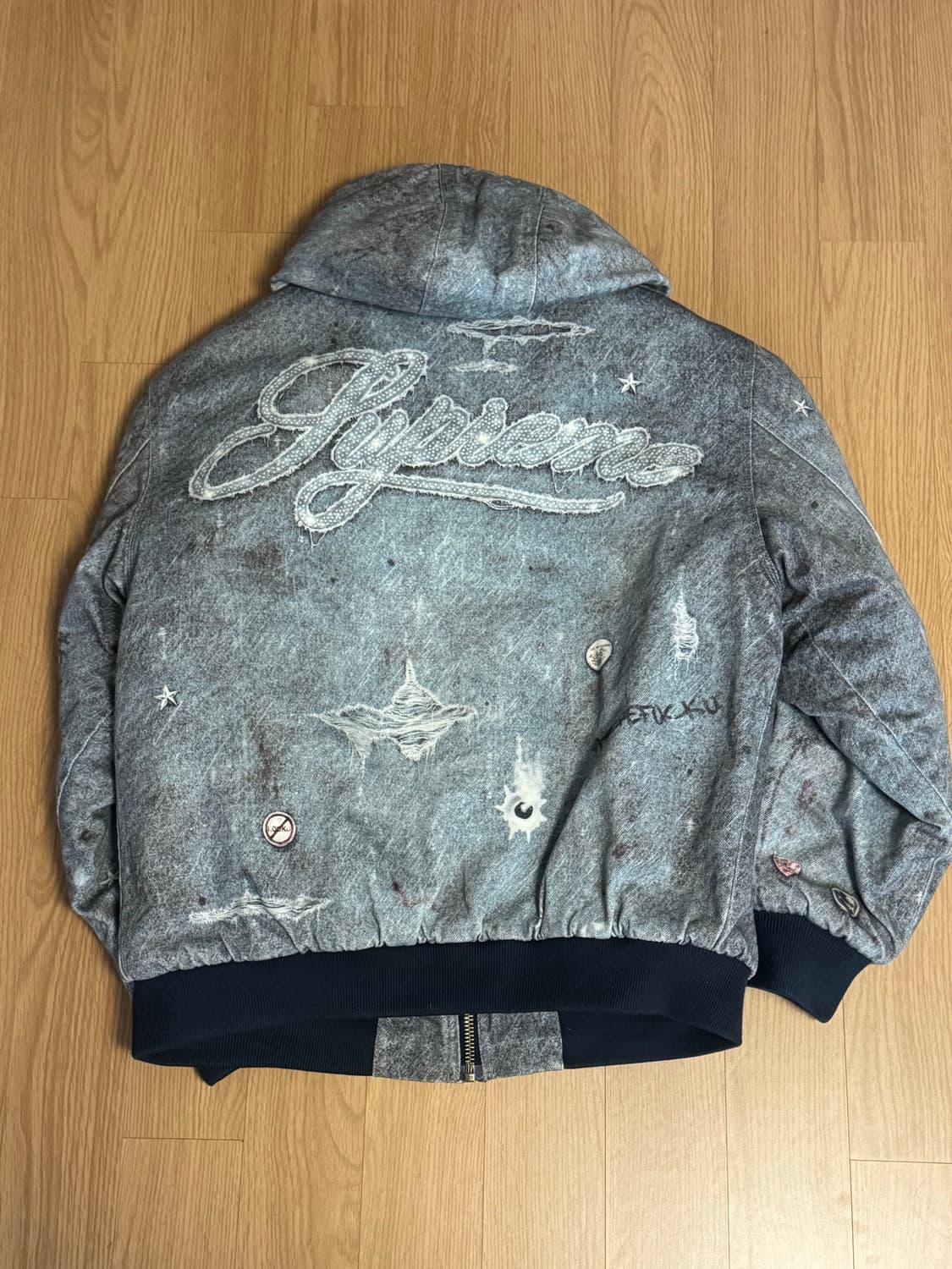 슈프림 HJR 트롱프 뢰유 후드 워크 자켓 블루 - 24FW 상품이미지1