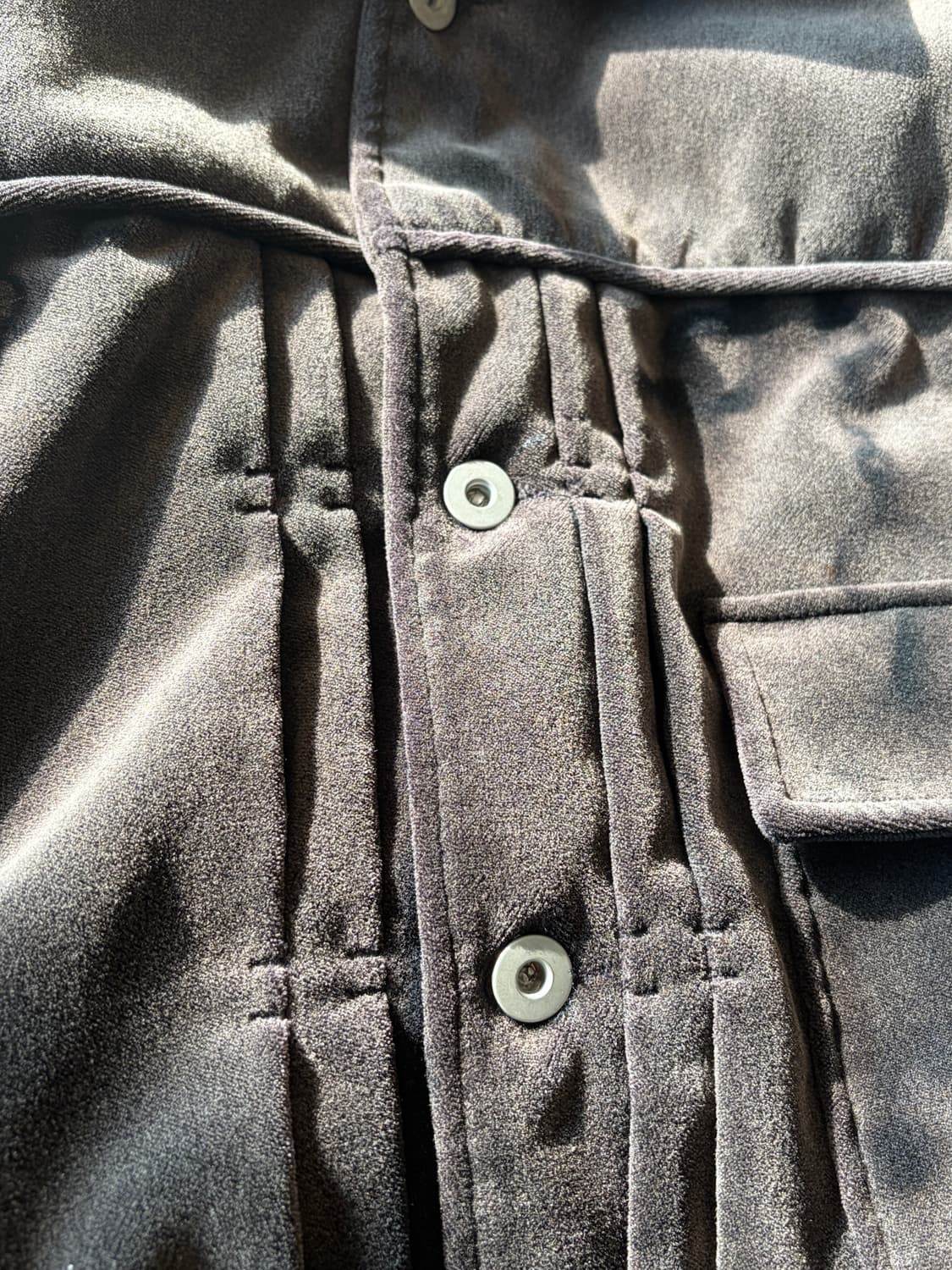 21AW jiyongkim 벨벳 트러커 자켓 상품이미지7