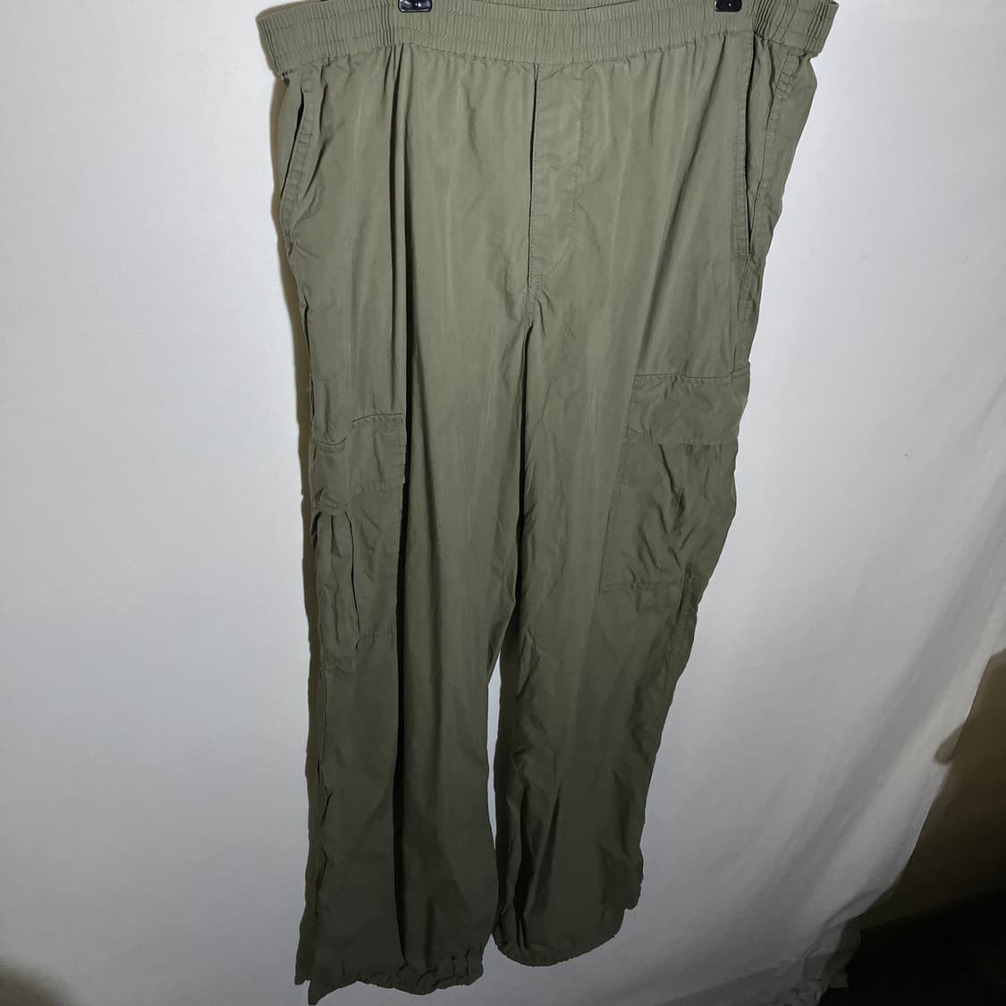 XL-XXL)유니클로 여성 허리밴딩 카고 바지 츄리닝 상품이미지1