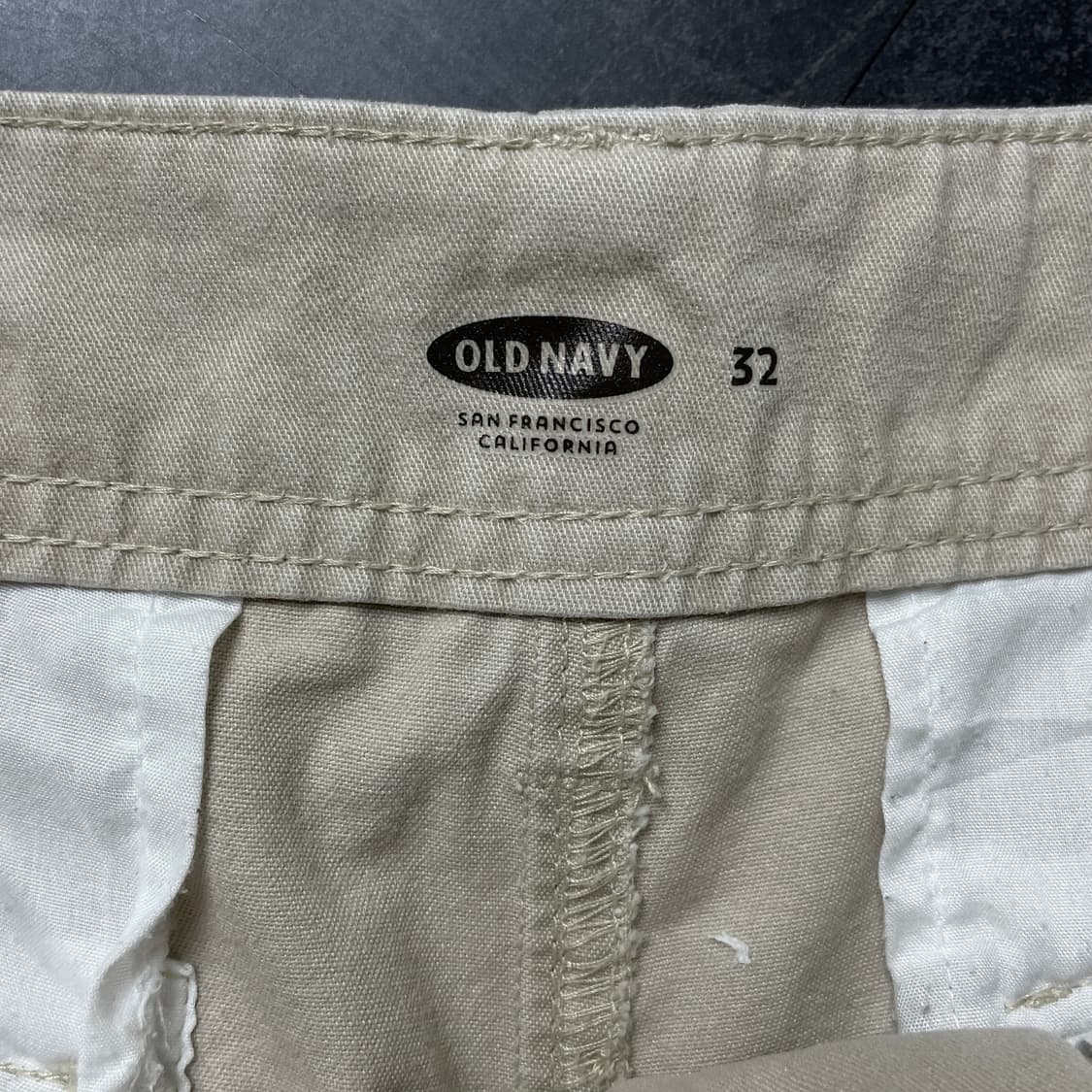 OLD NAVY 올드네이비 아이보리 코튼 카고 하프 팬츠 A00766 상품이미지8